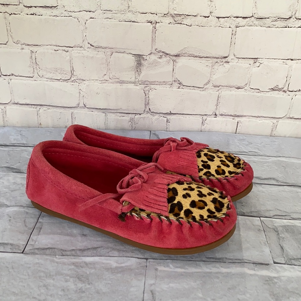 Minnetonka leather real calf Hair loafers/flats
